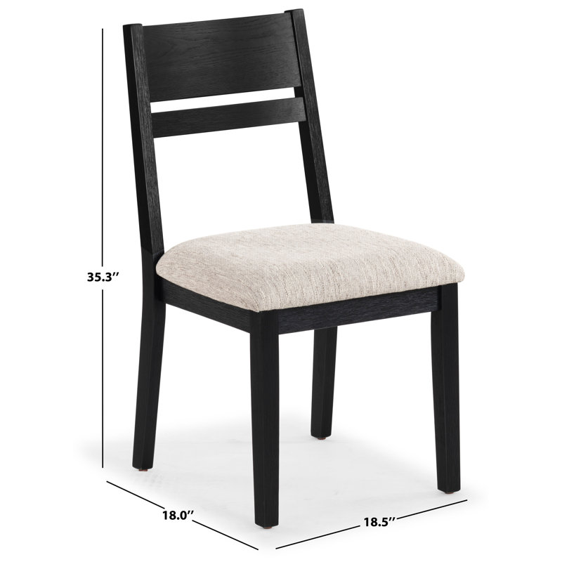 Bellalexa Wood Dining Chair, Black