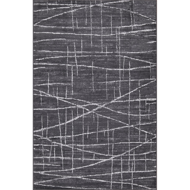 Low-Pile Pierce Rug, Rectangle 5'3" x 8'