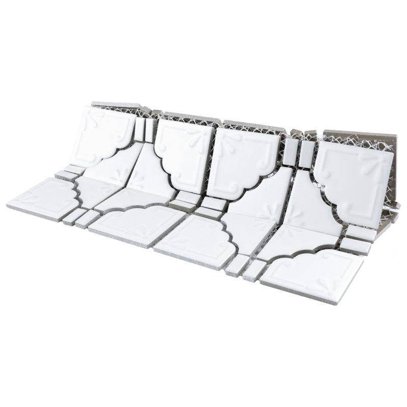 Moonbeam Porcelain Random Mosaic Wall & Floor Tile