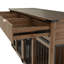 Cage double pour chien 71 po avec 3 tiroirs cannelés et prise de courant Aceston Aceston-122481507