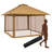  4m X 4m Pop Up Gazebo Canopy Tent W/ Netting Mesh Sidewalls