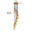 Armida - Light French Gold Cluster Pendant-1782965189