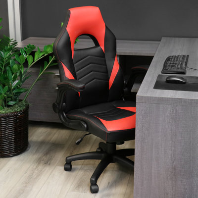 Chaise de bureau en similicuir Lindita