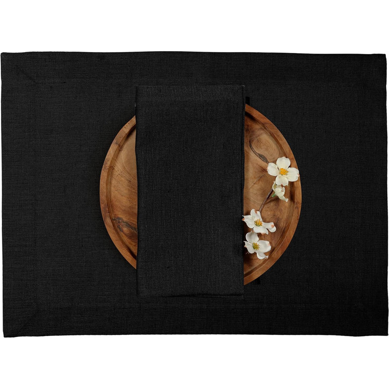 Serviette en lin, Blanc