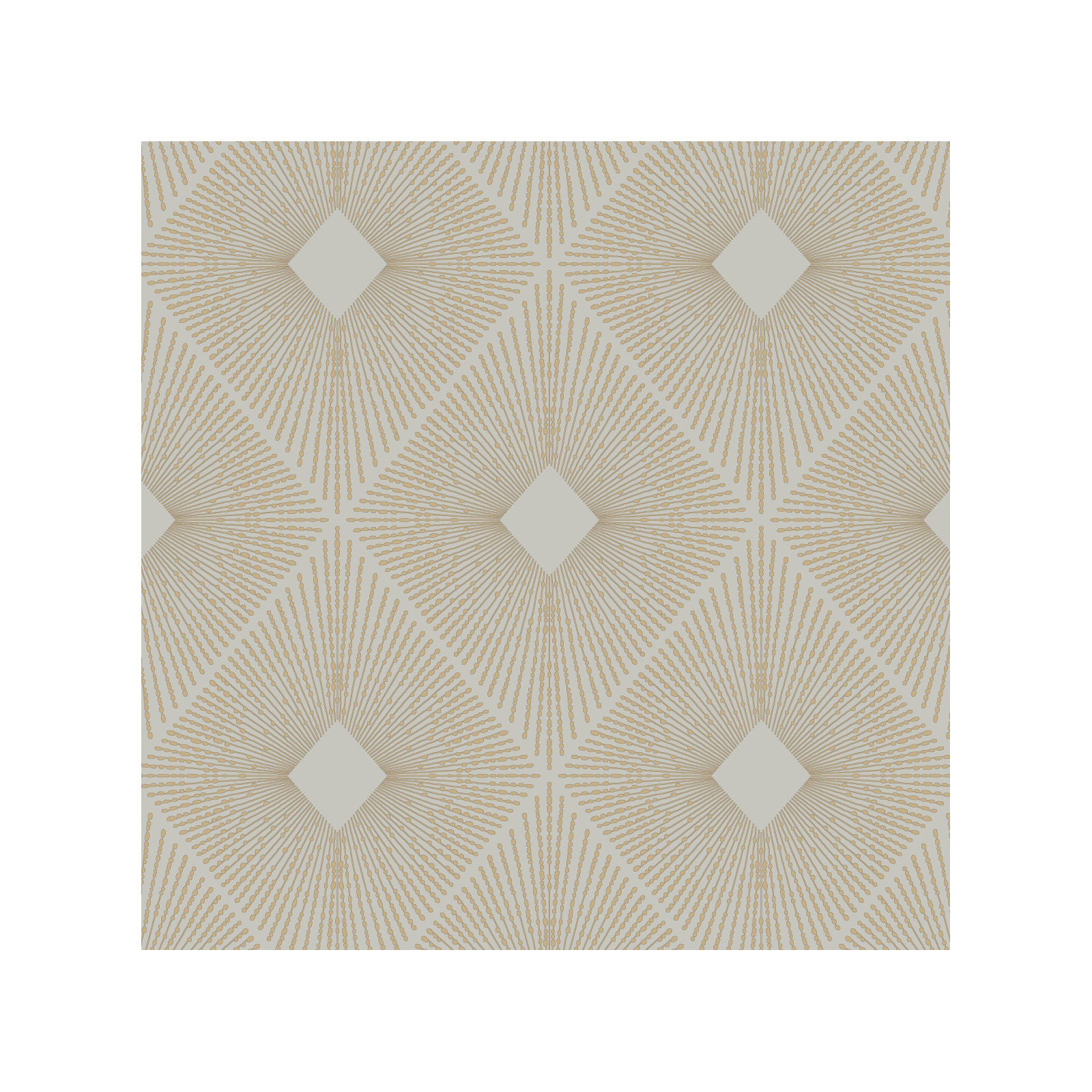 Antonina Vella Modern Metals Modern Geometric Wallpaper, Warm Grey/Gold
