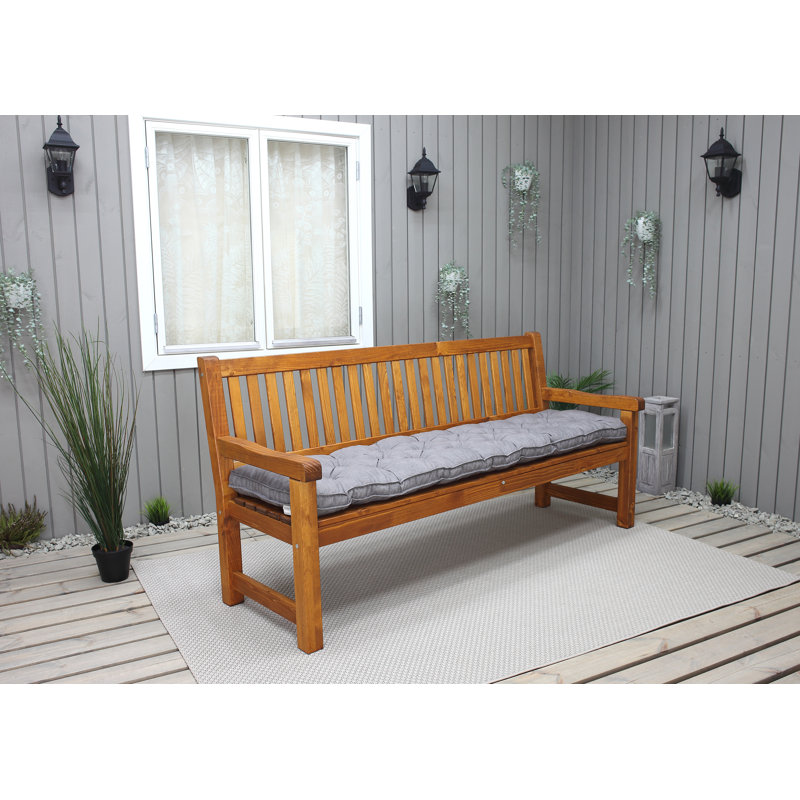 Ayomi Solid Wood Pine Outdoor Bench, Brown