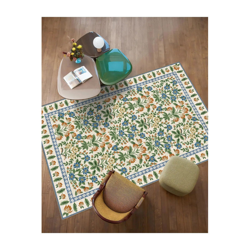 Tapis crème lavable à la machine, Sous-tapis rectangulaire 2 pi 4 po x 3 pi 11 po