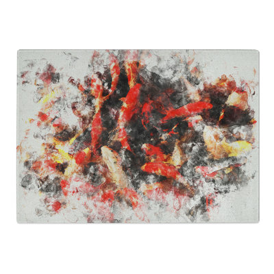Many Fish Watercolour Chopping Board