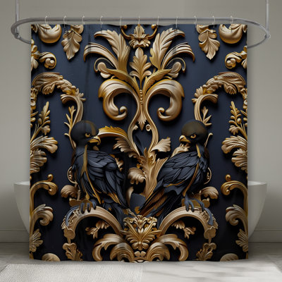 Rideaux de douche Ornate Birds Flourish