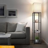 Fredy 64'' Gray Column Floor Lamp