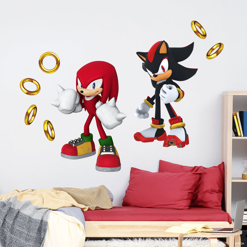 Décalcomanie murale Sonic The Hedgehog Knuckles and Shadow