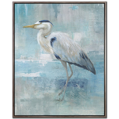 «Blue Heron II», art mural sur toile