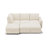 Brunella Upholstered Corduroy Sectional Sofa Bed Beige-326068166-326068160