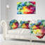 Texture abstraite aquarelle - coussin abstrait imprimé-30030520-30030866