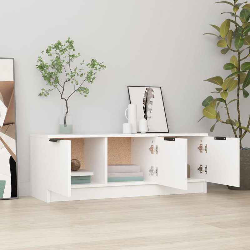 Jourdain Unfinished TV Stand for TVs up to 48", White