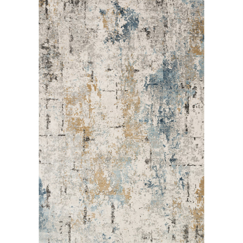 Riker Abstract Indoor Rug, Rectangle 3'4" x 5'7"