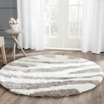 Hempstead Barcelona Shag Hand Tufted Performance Animal Print Rug