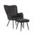 Torianne 28.3'' Wide Tufted Wingback Chair and Ottoman-153080858
