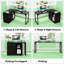 Bureau de coin réversible (sans tabourets)