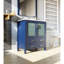 Bleu marine, 30 po W, meuble-lavabo, plateau en céramique blanche, robinet à un trou, poignée de miroir ovale encadrée à fixation murale 28 po-387693922