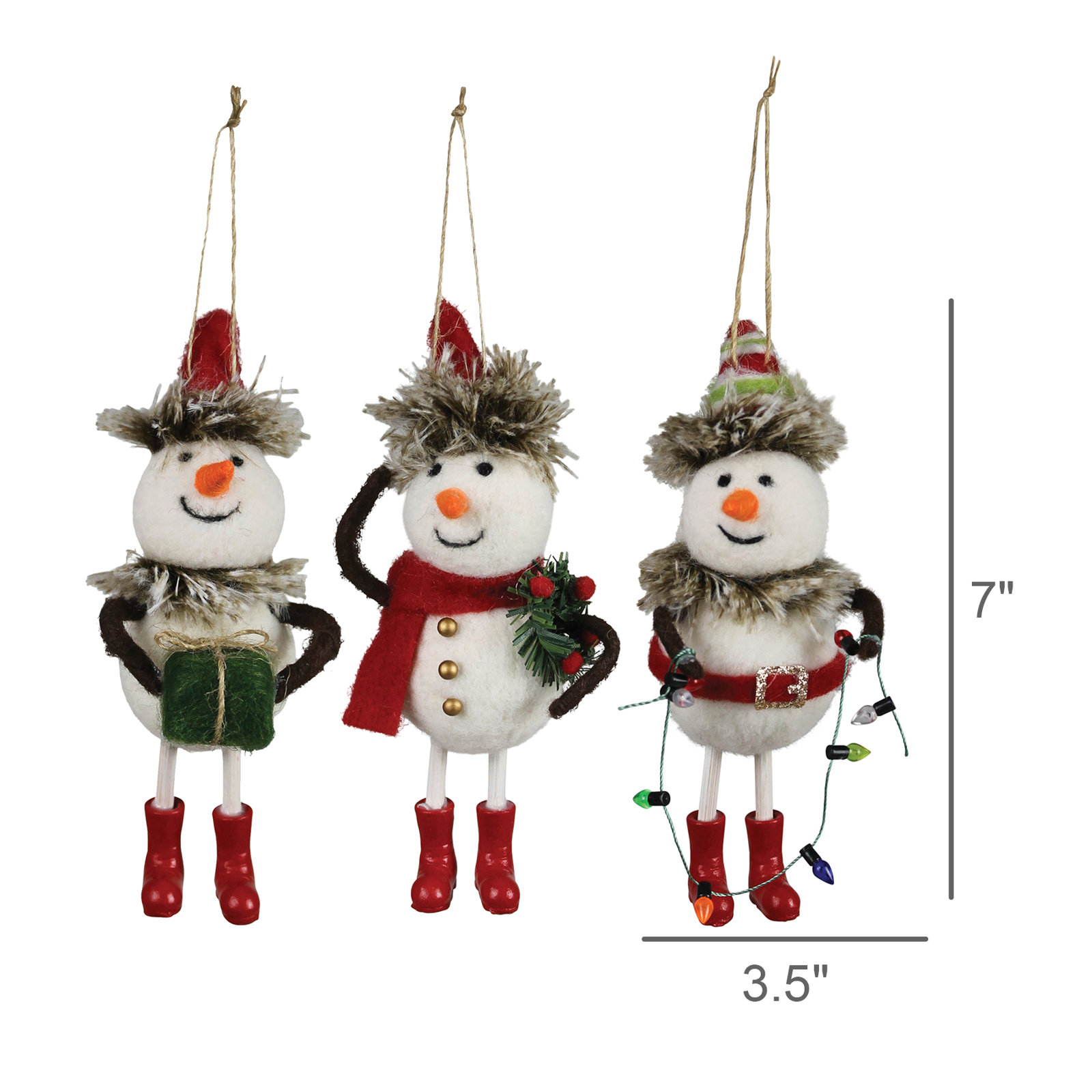 7" Hanging Figurine Ornament