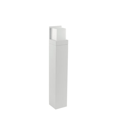 Erardo White Integrated LED Metal Bollard Light