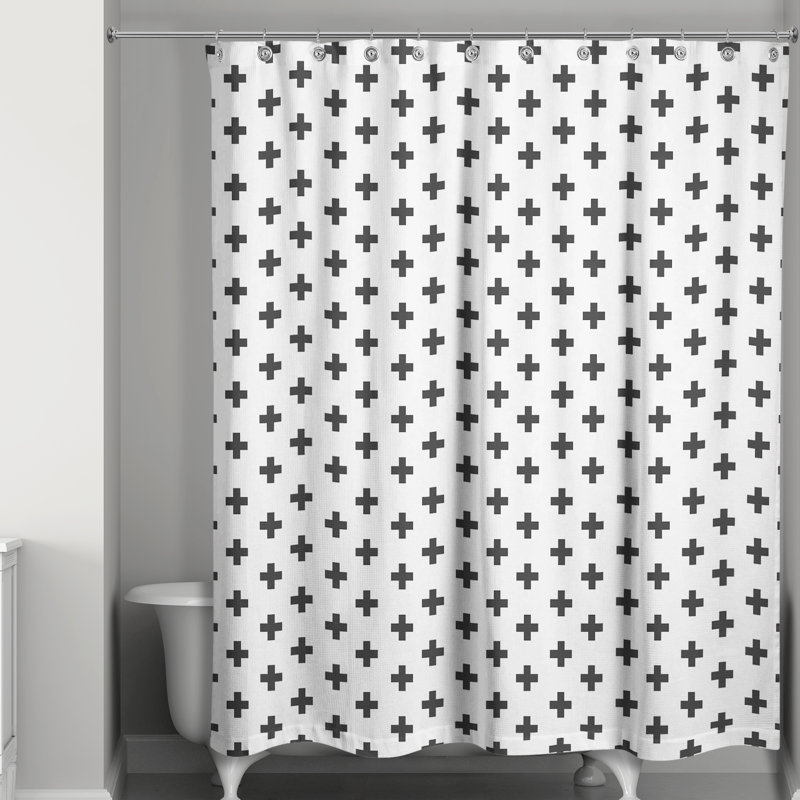 Elettra Geometric Shower Curtain