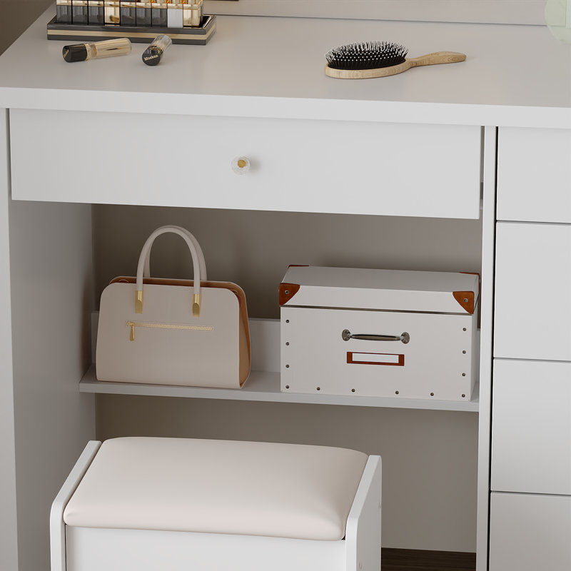 Christlyn Dressing Table with Mirror
