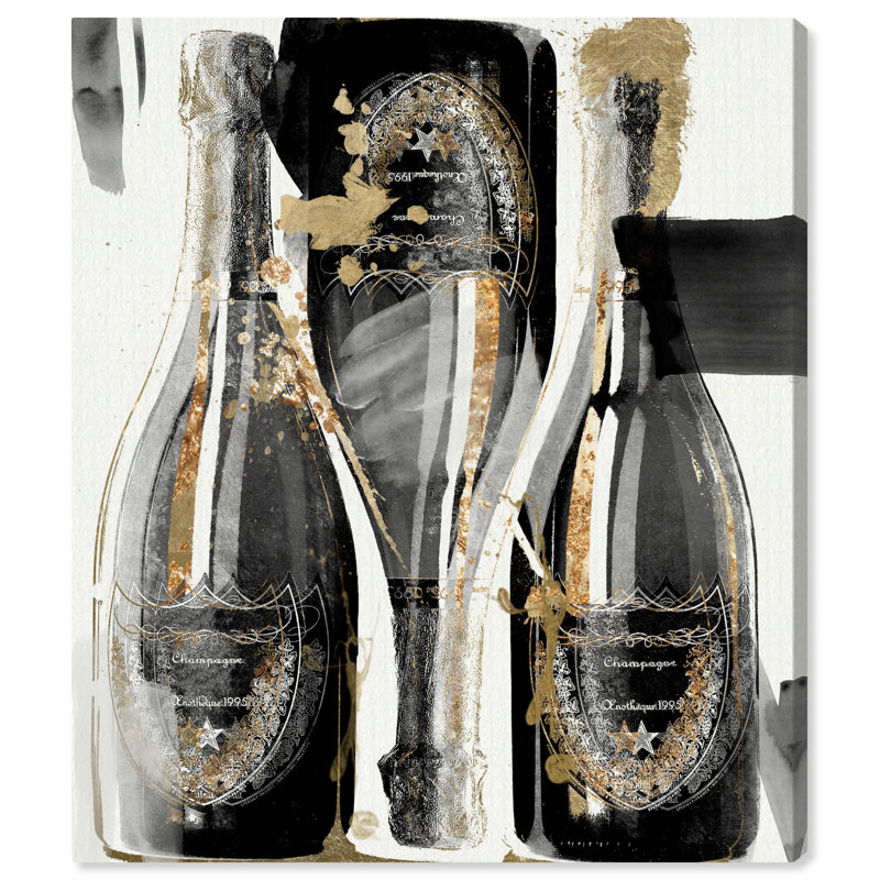 «Gold Showers», peinture sur toile, H 36 po x l 30 po, Toile tendue
