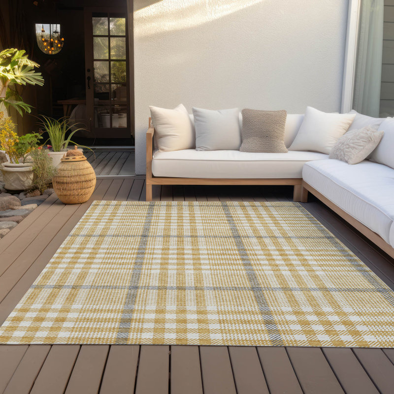 Machine Washable Indoor/Outdoor Chayden ACN1054 Rug, Rectangle 9' x 12'