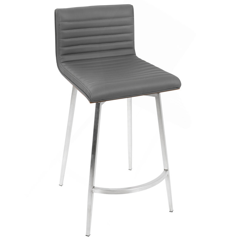 Tabouret de bar pivotant Mason, Gris