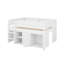 Lit mezzanine double avec armoire de rangement et tableau noir-969640811