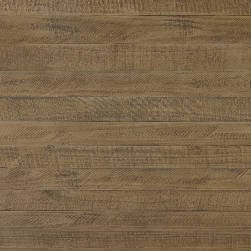 Table de salle à manger en bois de pin massif Combe (82,5 po à 122 po), Beige