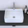 Meble Furniture 12.4'' Ceramic Rectangular Bathroom Sink with Overflow