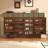 Green + Brown Manufactured Wood Shoe Storage