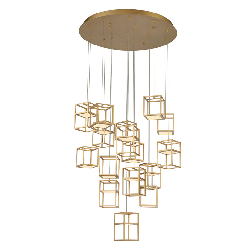 Ferro 1 - Light LED Pendant, Gold