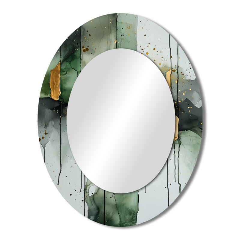 Miroir mural moderne et doré, 43 po x 33 po
