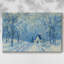 «Icy Manger at Twilight» - Toile tendue avec châssis de qualité supérieure-1326844255