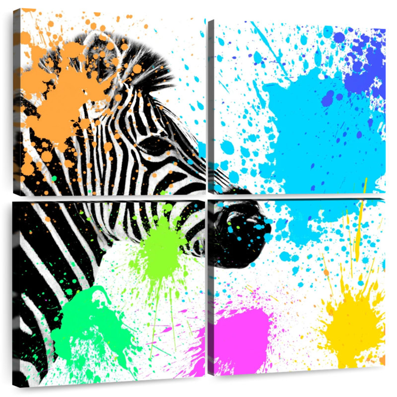 Brampt Zebra I, 50" H x 50" W