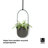Triflora Hanging Planter, Adjustable Ropes with Rod, Set of 5-67116751