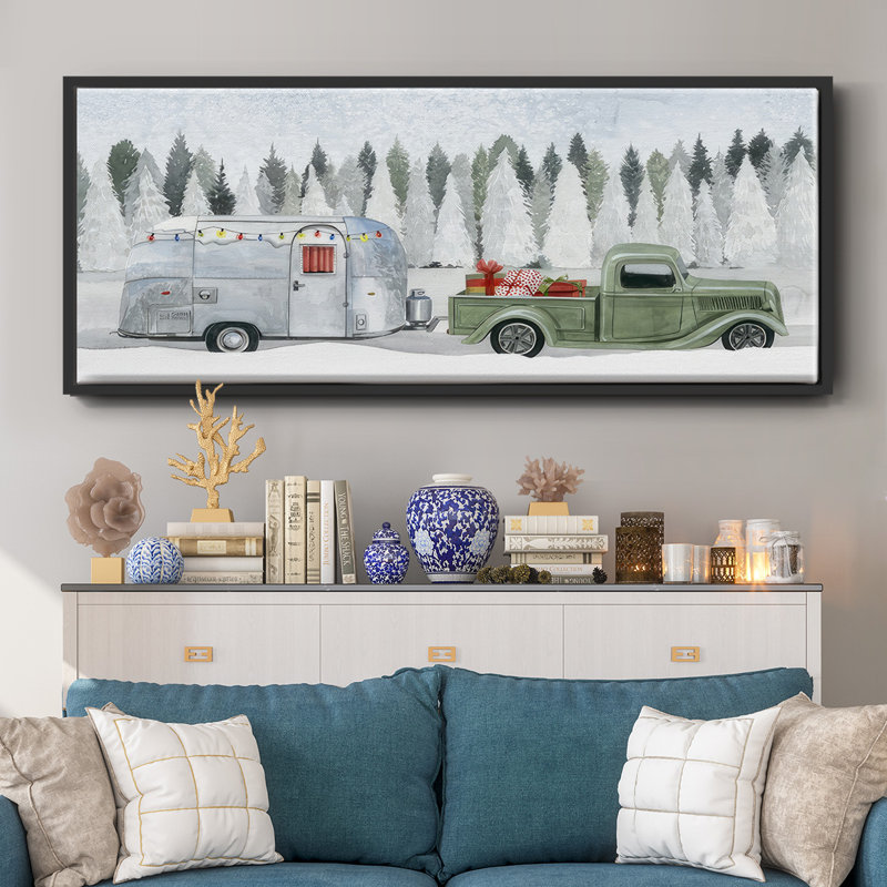 Holiday Roadtrip II - toile encadrée, H 20 po x l 50 po