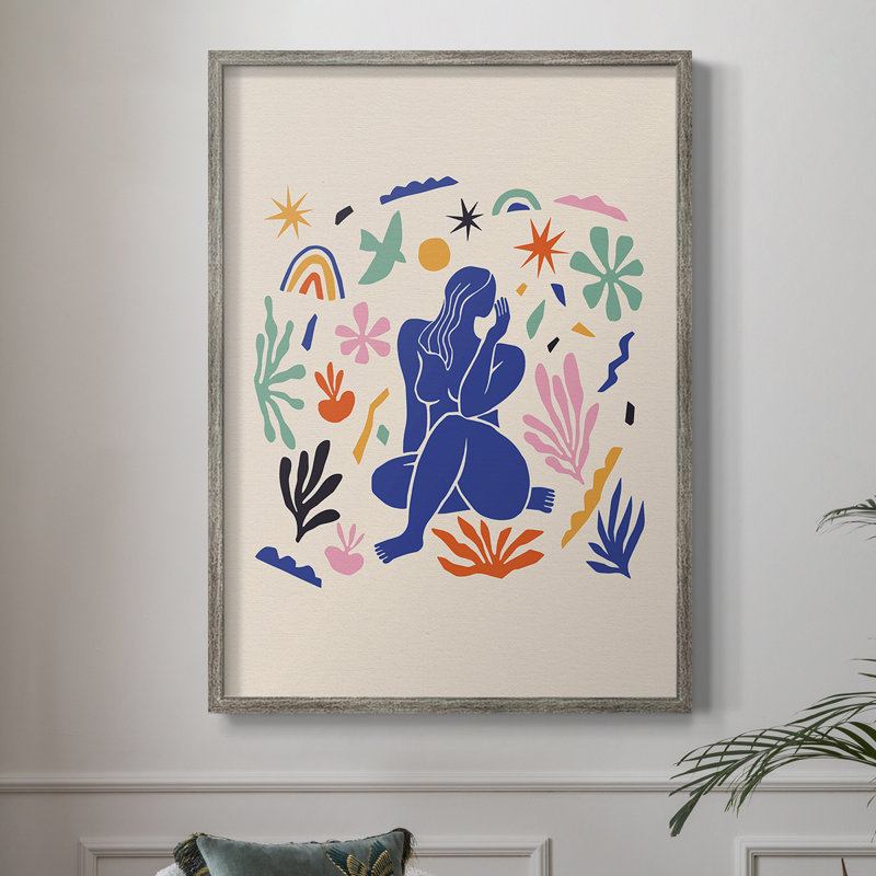 Matisse CDXLIV, reproduction d'art encadrée - bois massif, H 15 po x l 12 po