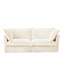 Salon Corduroy 4 - Siège profond, confortable, coussin rembourré, housse amovible, housse crème 4-301245689-301245694