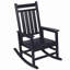 Ensemble de chaises berçantes toutes saisons avec table d'appoint, ensemble de chaises berçantes 3 pièces à texture de bois (comprend 2 chaises berçantes et 1 table)-1517420918