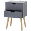 Harrogate 40cm W Solid + Manufactured Wood Bedside Table