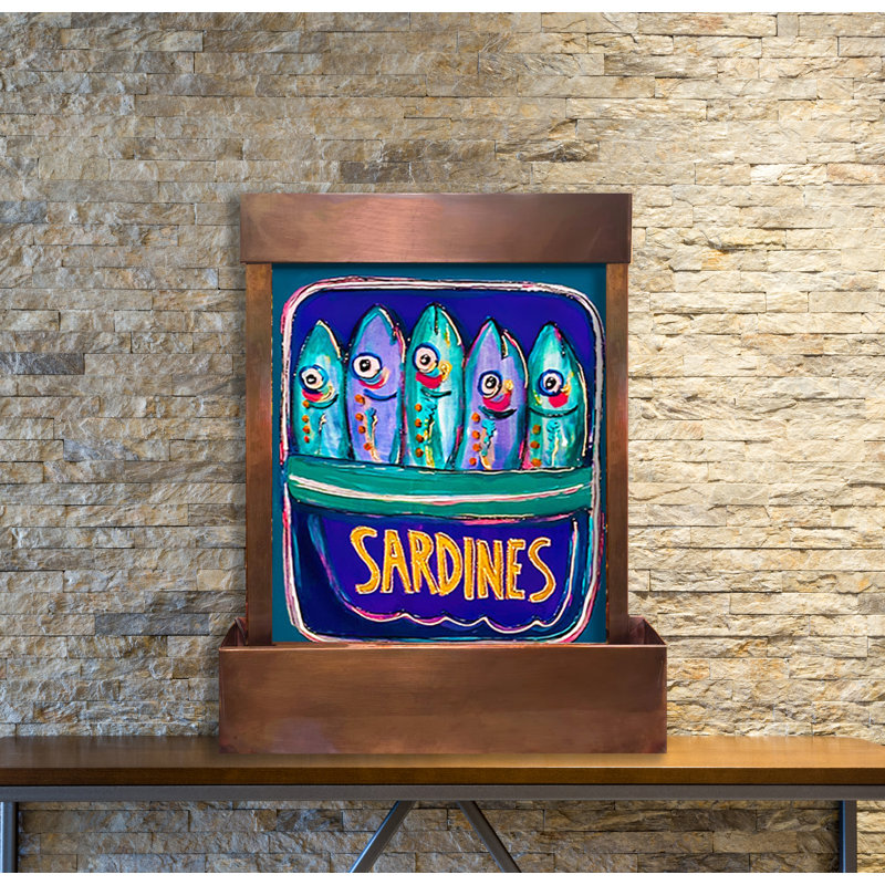 Fontaine de table sardines