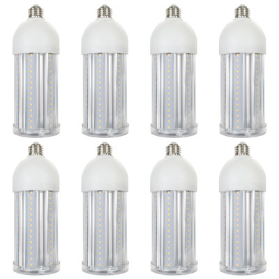 5000 Lumen LED Corn Cob Bulb, 50W, 300W Equivalent, 5000K, E26/Medium (Standard) (set of 8)