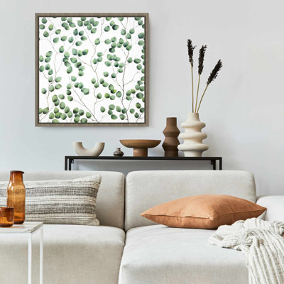 «Climbing Leaves», art mural floral botanique