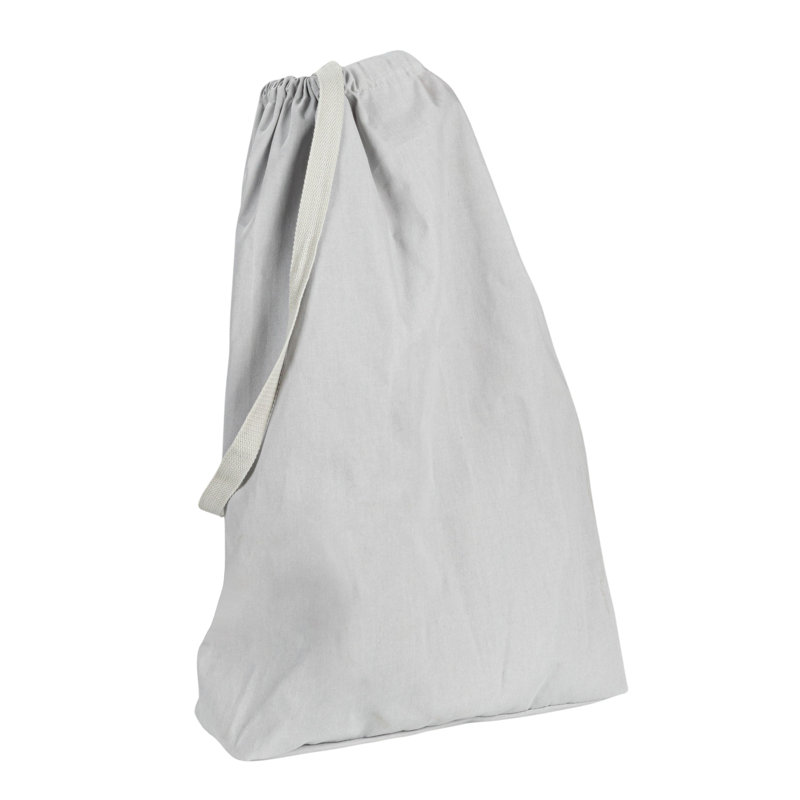 Melvine Door Hanging Laundry Bag, Washable Canvas Bag with Loop Handle, Holds Two Loads of Laundry, Great for Dorms and Small Spaces