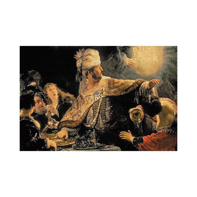 Belshazzar's Feast, C.1636-38 by Rembrandt Van Rijn - Wrapped Canvas Gallery-Wrapped Canvas Giclée